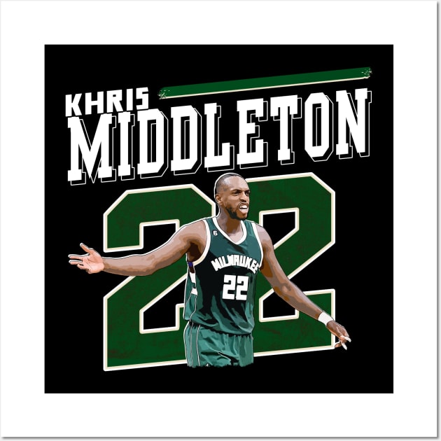 Khris Middleton Wall Art by WYATB Art